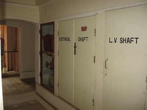 lv shaft in building.